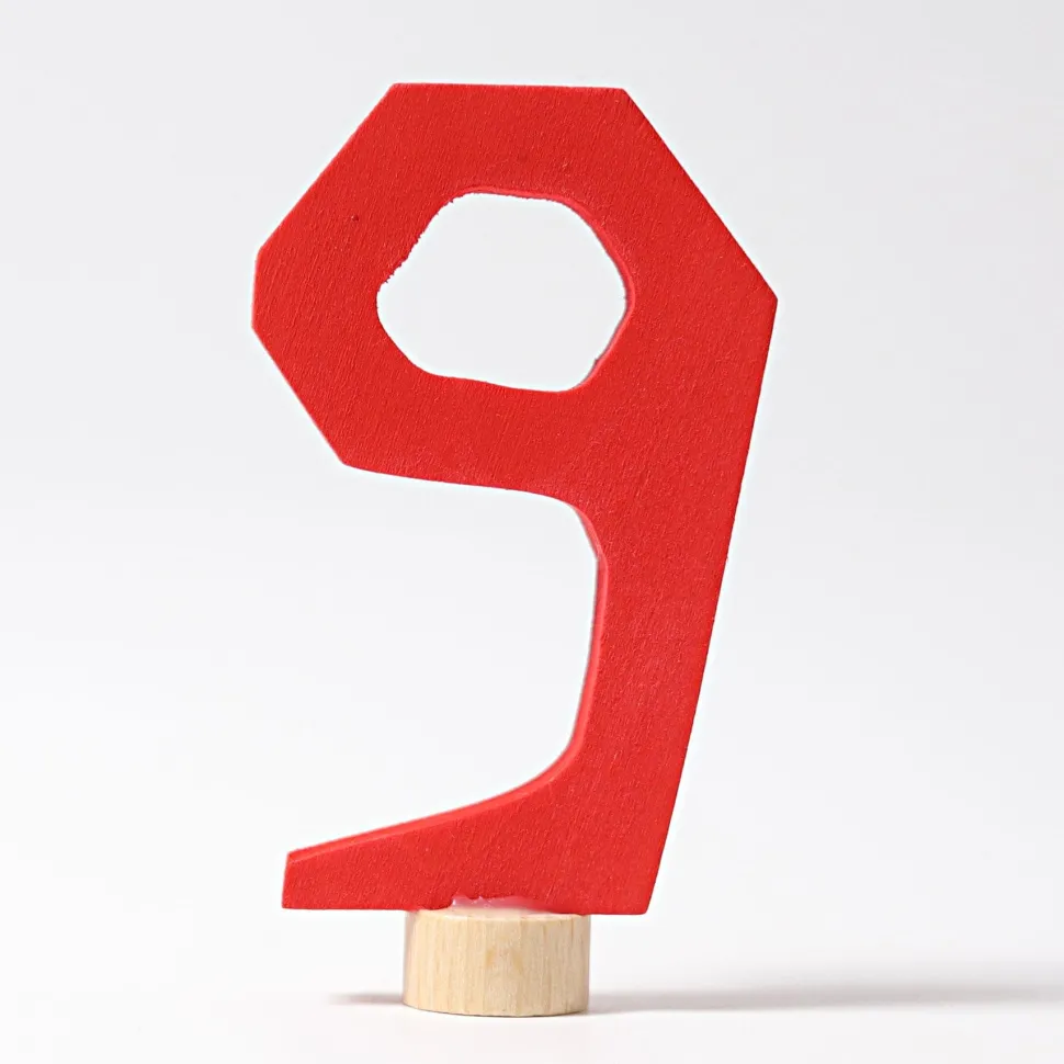 Grimm's Number 9 Candle Holder Decoration Anthroposophical