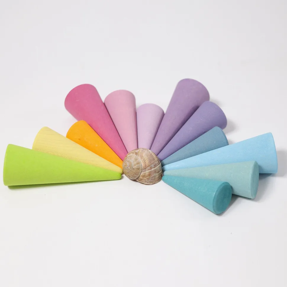 Grimm’s Pastel Rainbow Forest 12 Pieces