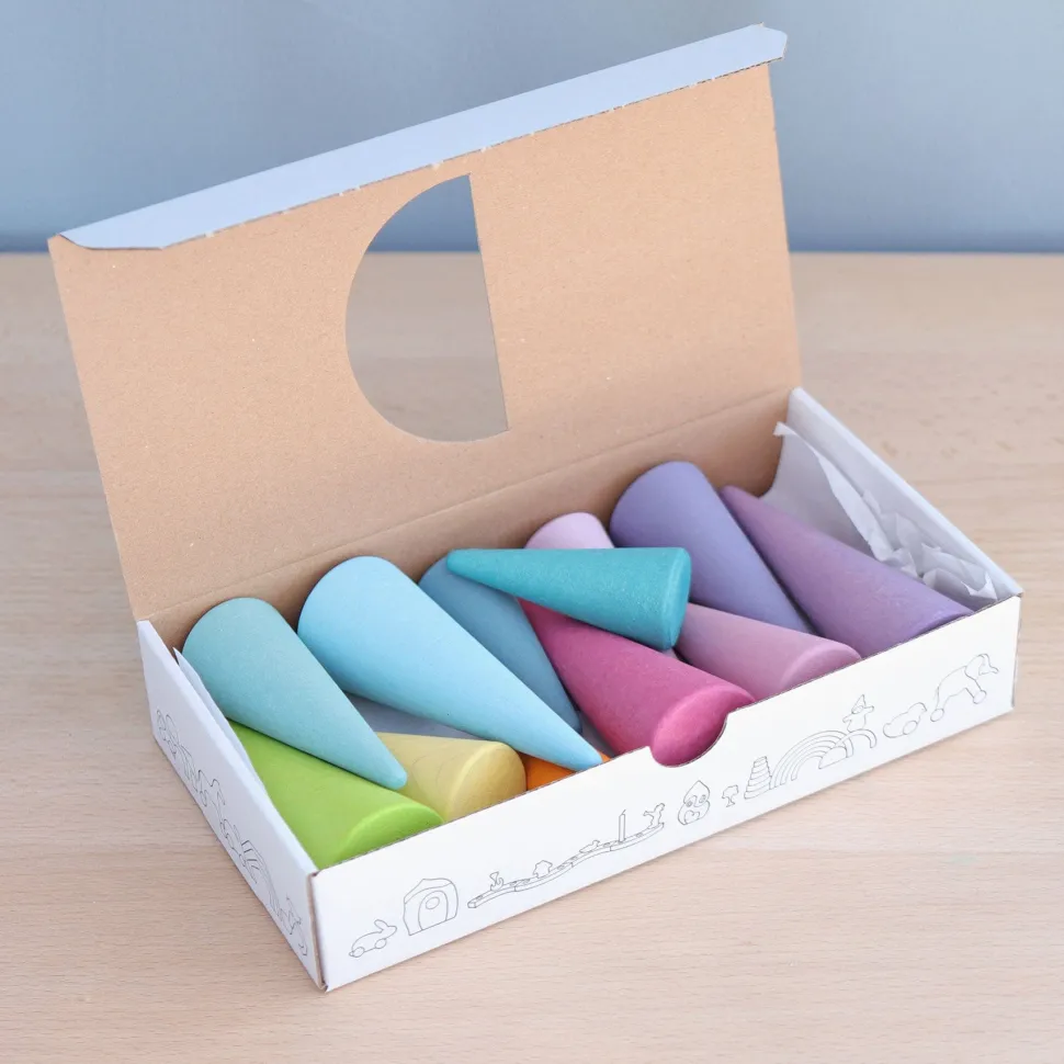 Grimm’s Pastel Rainbow Forest 12 Pieces