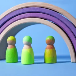 Grimm's Rainbow Neon Green 10 Piece + Neon Friends Green