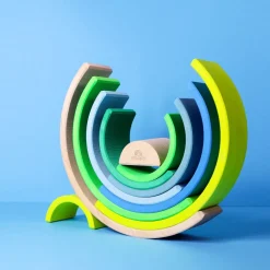 Grimm's Rainbow Neon Green 10 Piece