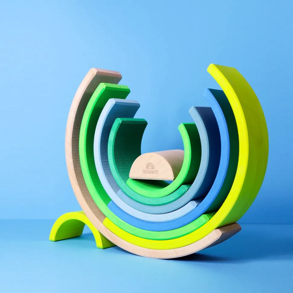 Grimm's Rainbow Neon Green 10 Piece