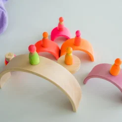 Grimm's Rainbow Neon Pink 10 Piece