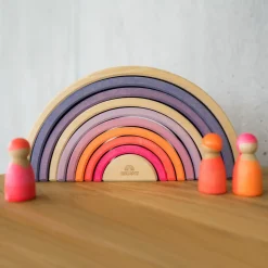 Grimm's Rainbow Neon Pink 10 Piece