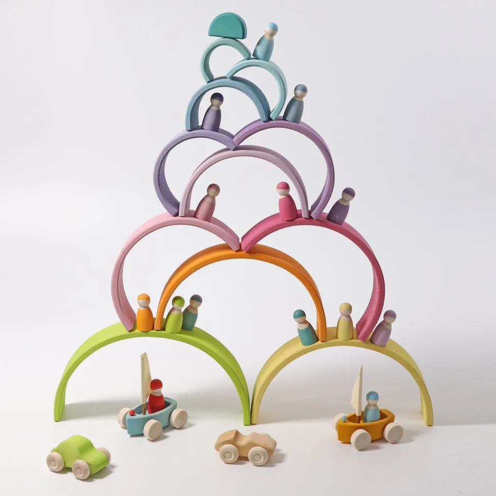 Grimm's Rainbow Pastel Large 12 pieces