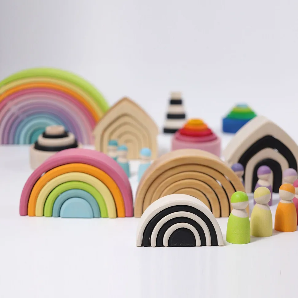 Grimm's Rainbow Pastel Large 12 pieces