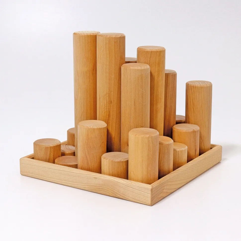 Grimm’s Rollers Large Building Set Natural