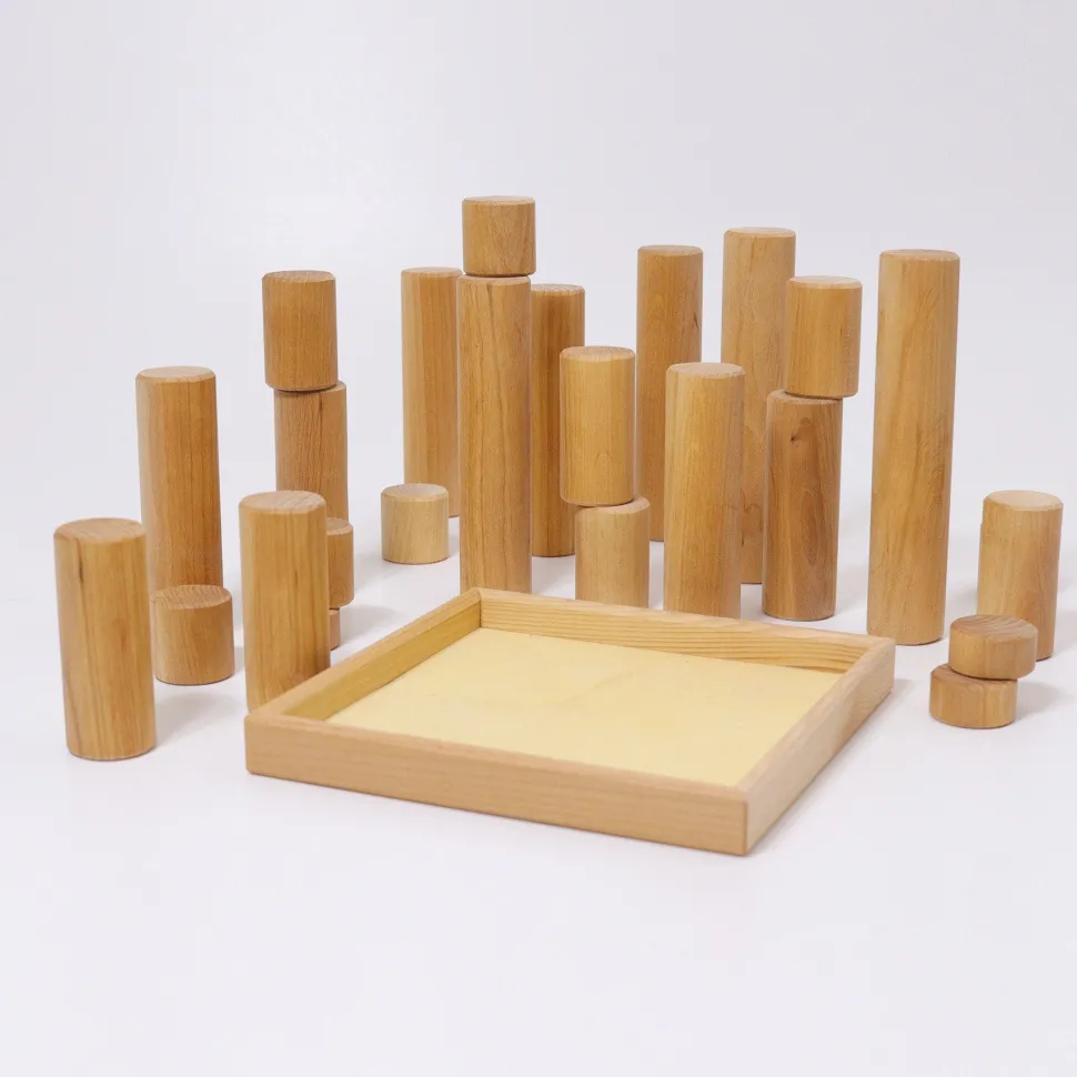 Grimm’s Rollers Large Building Set Natural