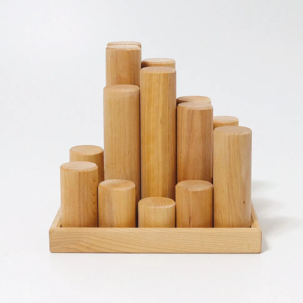 Grimm’s Rollers Large Building Set Natural