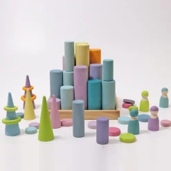 Grimm’s Rollers Large Building Set Pastel