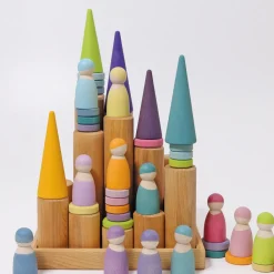 Grimm’s Rollers Large Building Set Natural
