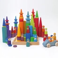 Grimm’s Rollers Large Building Set Rainbow