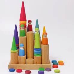 Grimm’s Rollers Large Building Set Natural