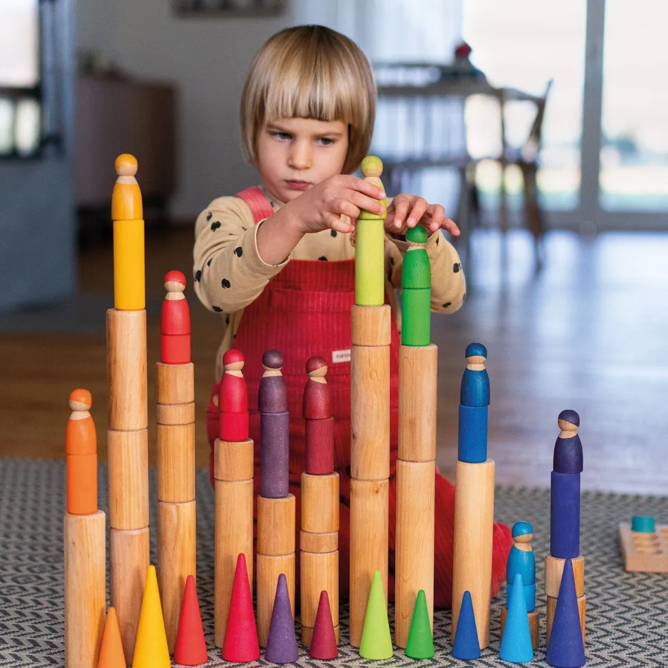 Grimm’s Rollers Large Building Set Natural