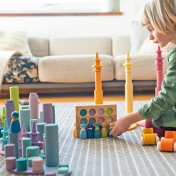 Grimm’s Rollers Large Building Set Pastel
