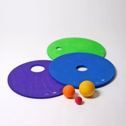 Grimm's Rolling Discs Set for Stapelstein - Cool Rainbow
