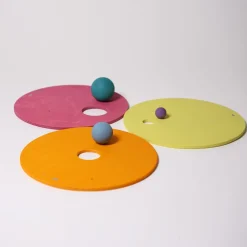 Grimm’s Rolling Discs Set for Stapelstein - Warm Pastel