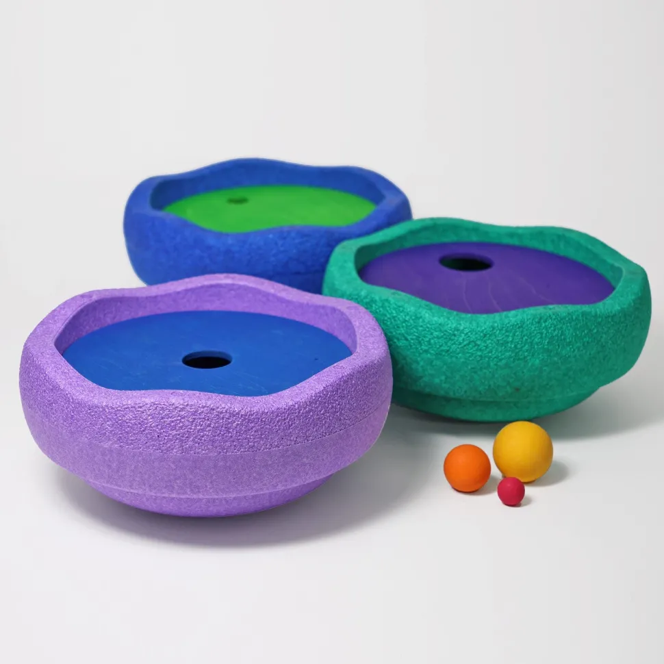 Grimm's Rolling Discs Set for Stapelstein - Cool Rainbow