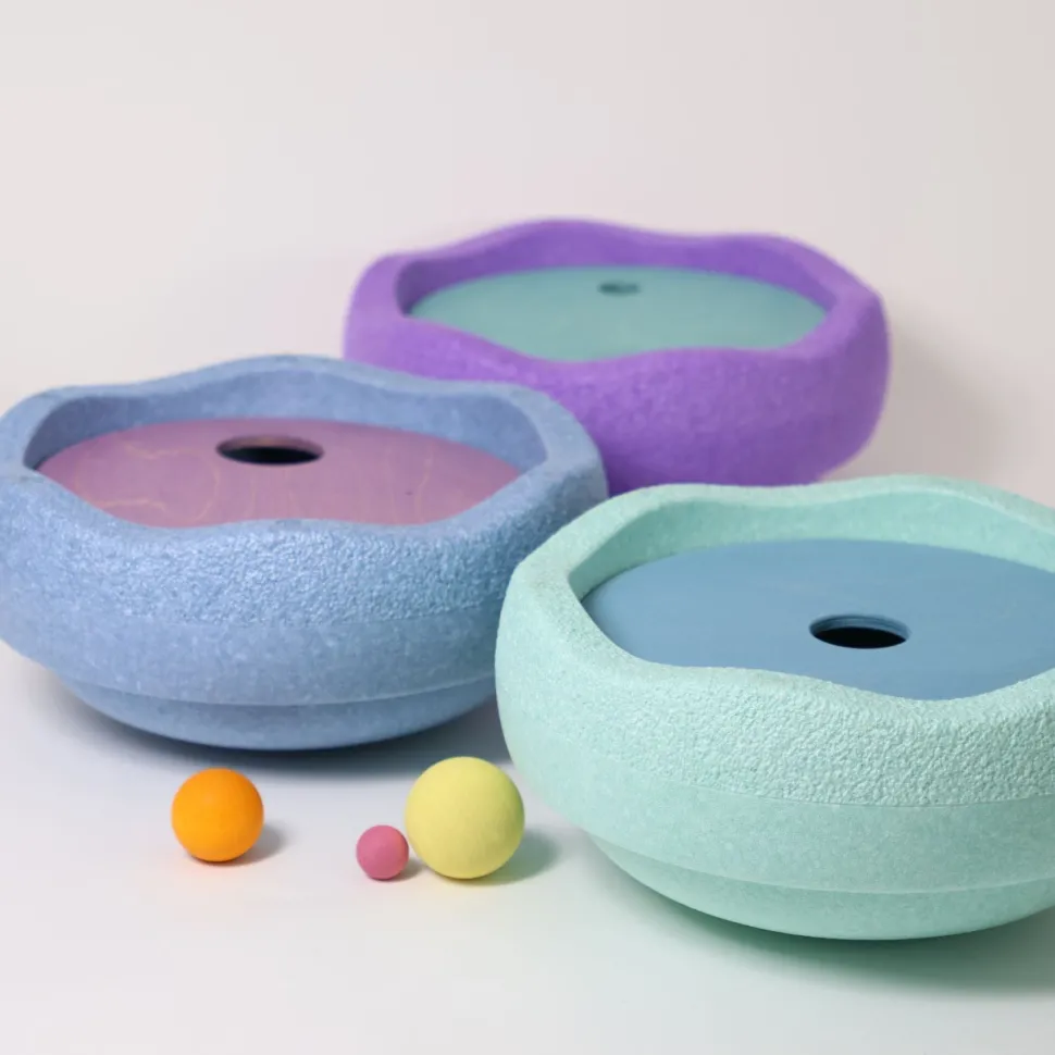 Grimm's Rolling Discs Set for Stapelstein - Cool Pastel