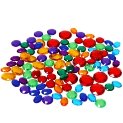 Grimm's Small Acrylic Glitter Stones 100 pieces