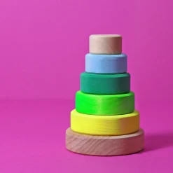 Grimm's Small Conical Tower Neon Green