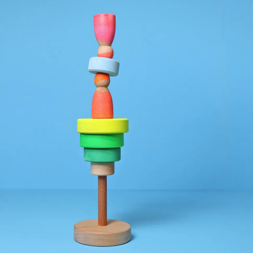 Grimm's Small Conical Tower Neon Green