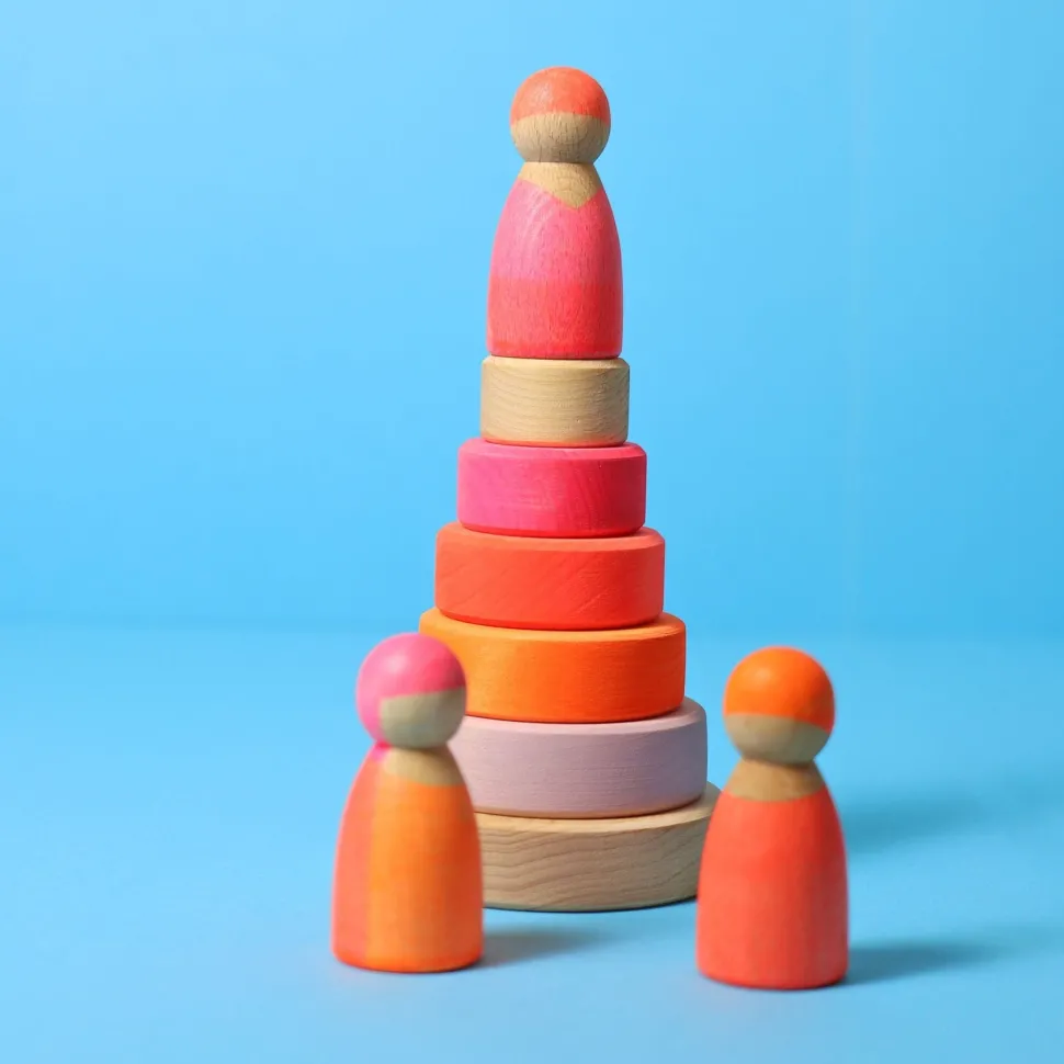 Grimm's Small Conical Tower Neon Pink