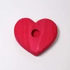 Grimm's Small Heart Candle Holder - Red