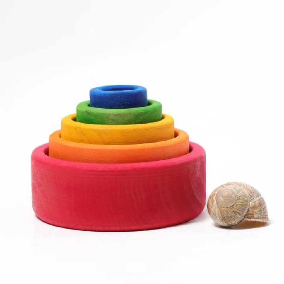 Grimm’s Stacking Bowls Red