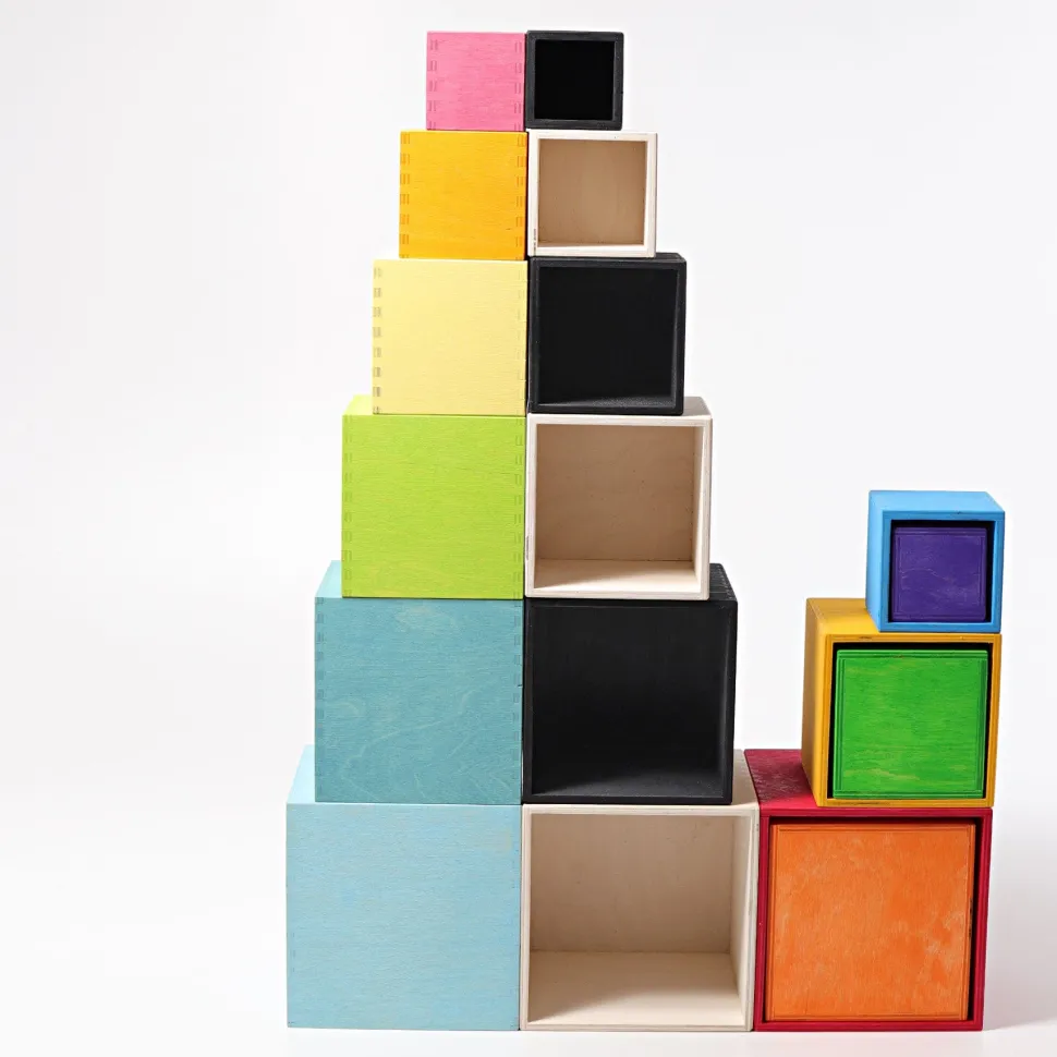 Grimm’s Stacking Boxes Large Pastel