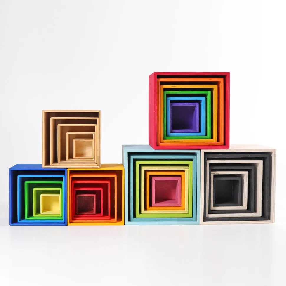 Grimm’s Stacking Boxes Large Pastel