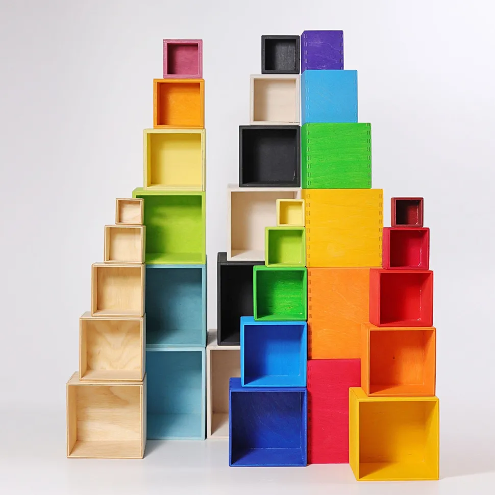 Grimm’s Stacking Boxes Large Pastel