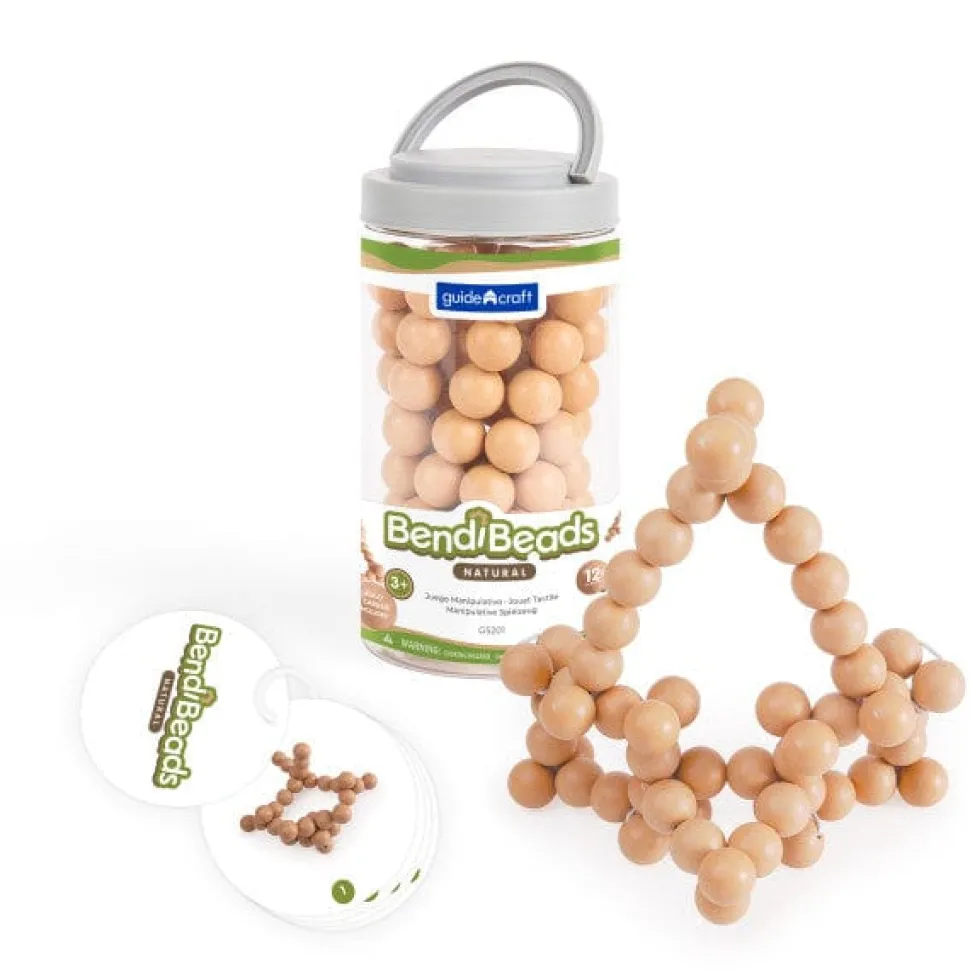 Guidecraft BendiBeads - Natural - 12 pc. set