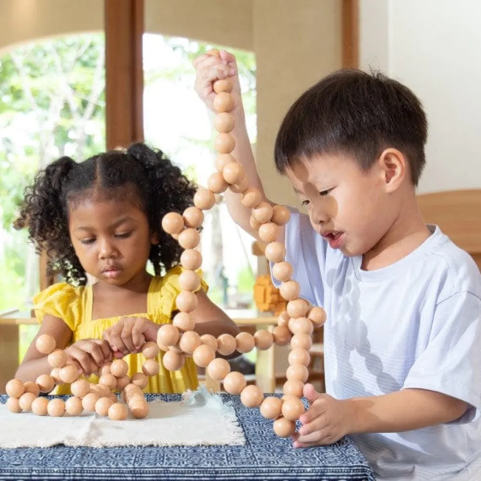 Guidecraft BendiBeads - Natural - 12 pc. set