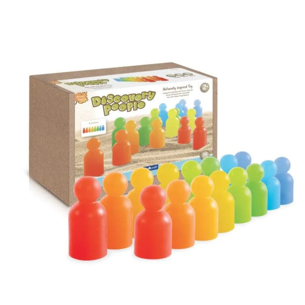 Guidecraft Discovery People - Rainbow - 16 pc. set