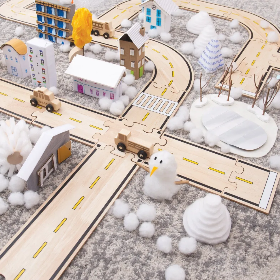 Guidecraft Double-sided Roadway System - 42 pc. set