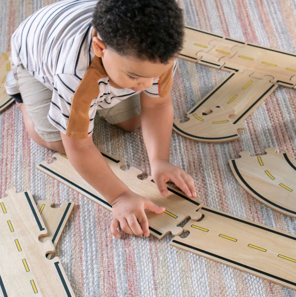 Guidecraft Double-sided Roadway System - 42 pc. set