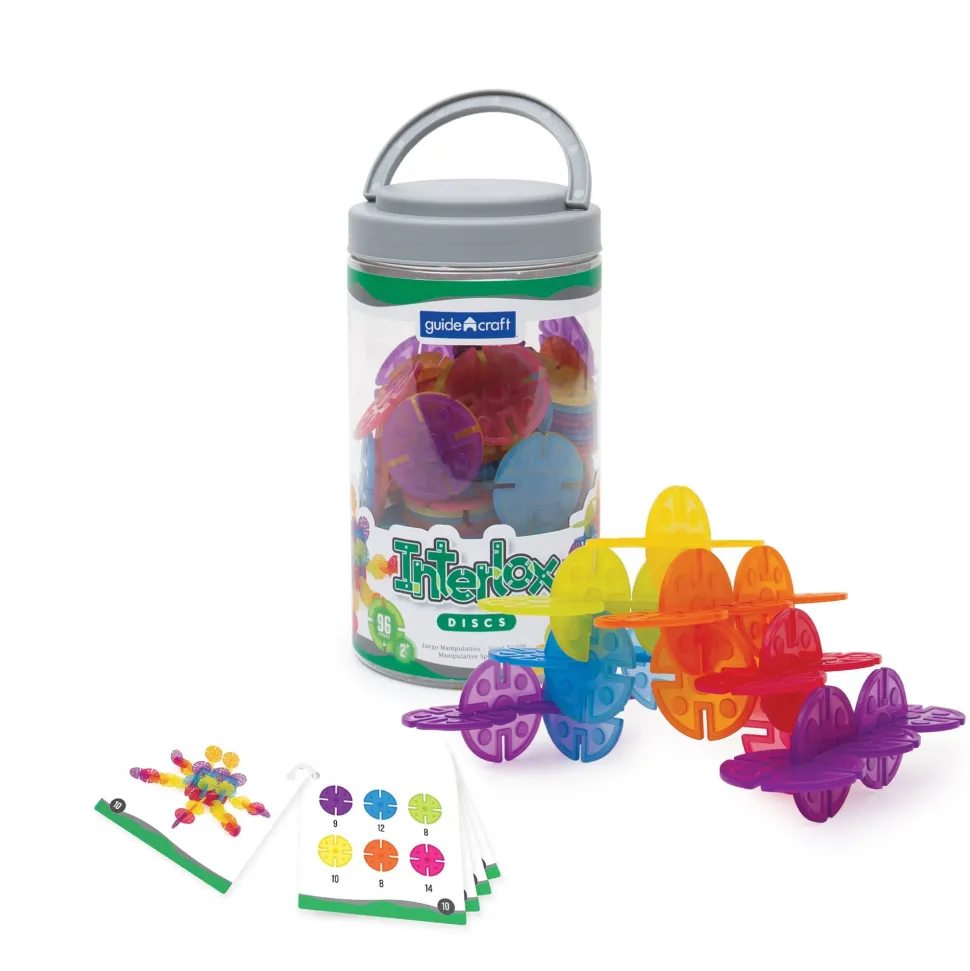 Guidecraft Interlox Discs - 96 pc. set