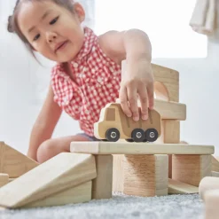 Guidecraft Mini Wooden Trucks - Set of 10