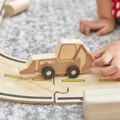 Guidecraft Mini Wooden Trucks - Set of 10