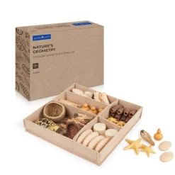 Guidecraft Nature's Geometry: Toddler Loose Parts STEM Kit