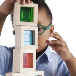 Guidecraft Rainbow Blocks 10 Pc Set