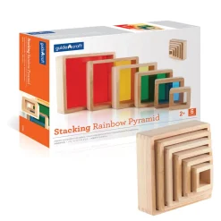 Guidecraft Stacking Rainbow Pyramid