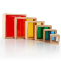 Guidecraft Stacking Rainbow Pyramid