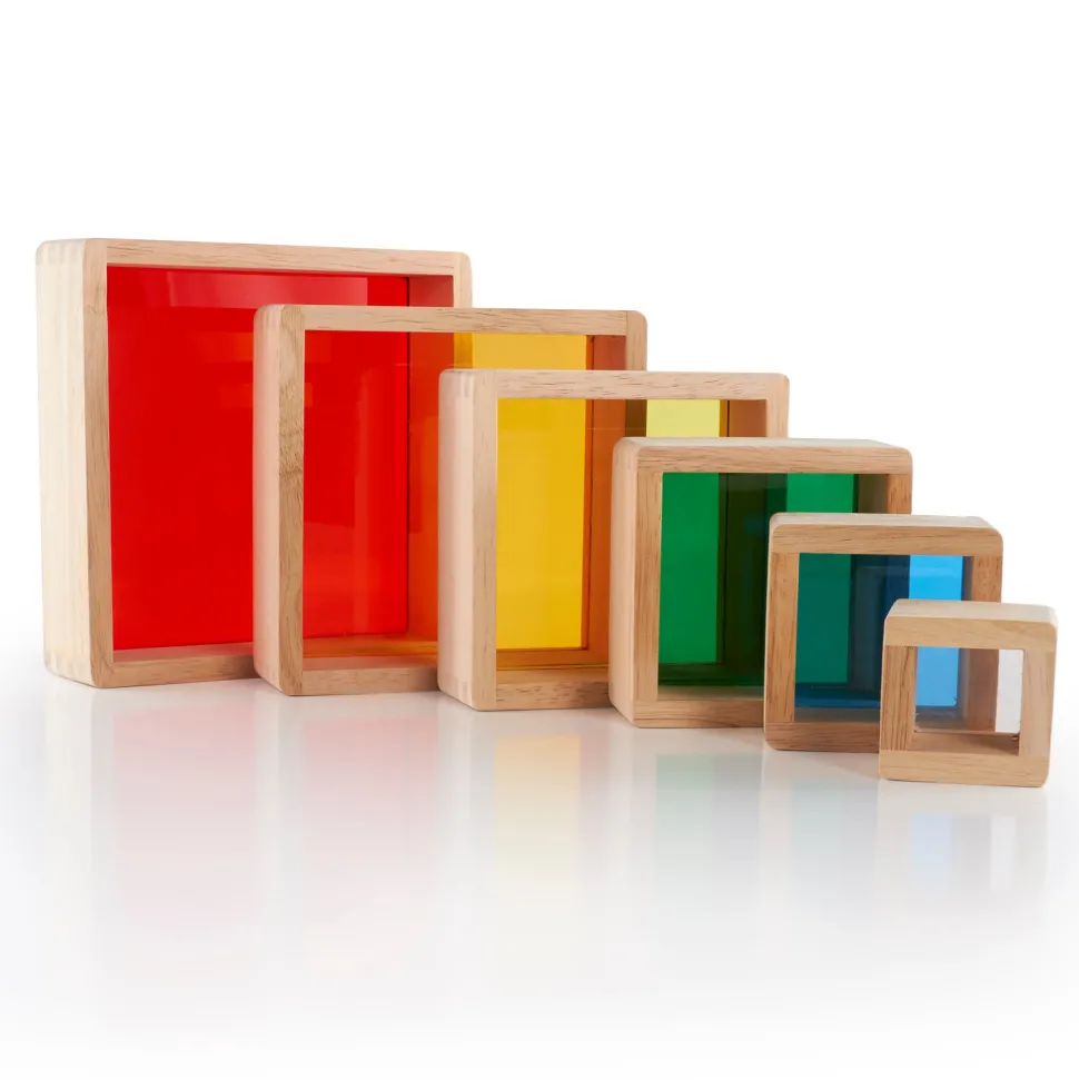 Guidecraft Stacking Rainbow Pyramid
