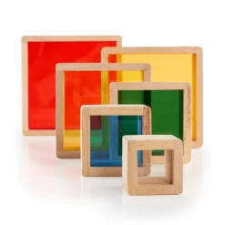 Guidecraft Stacking Rainbow Pyramid