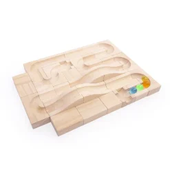Guidecraft Unit Block Marble Run – 40 pc. set