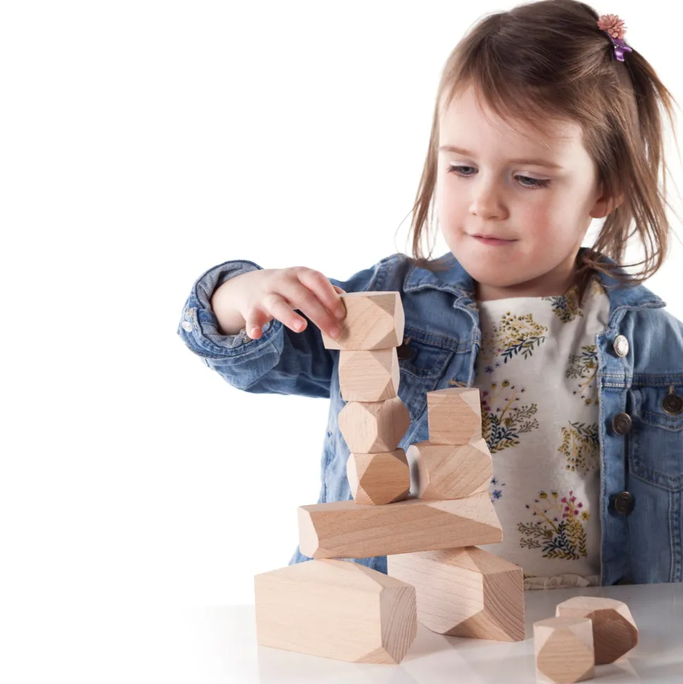 Guidecraft Wood Stackers Standing Stones