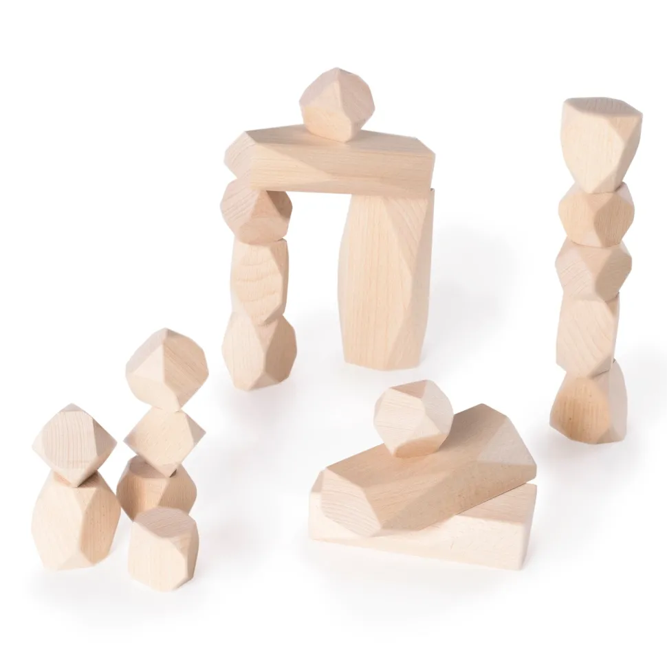 Guidecraft Wood Stackers Standing Stones