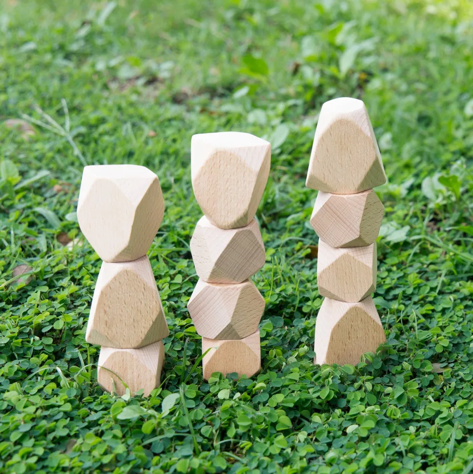 Guidecraft Wood Stackers Standing Stones